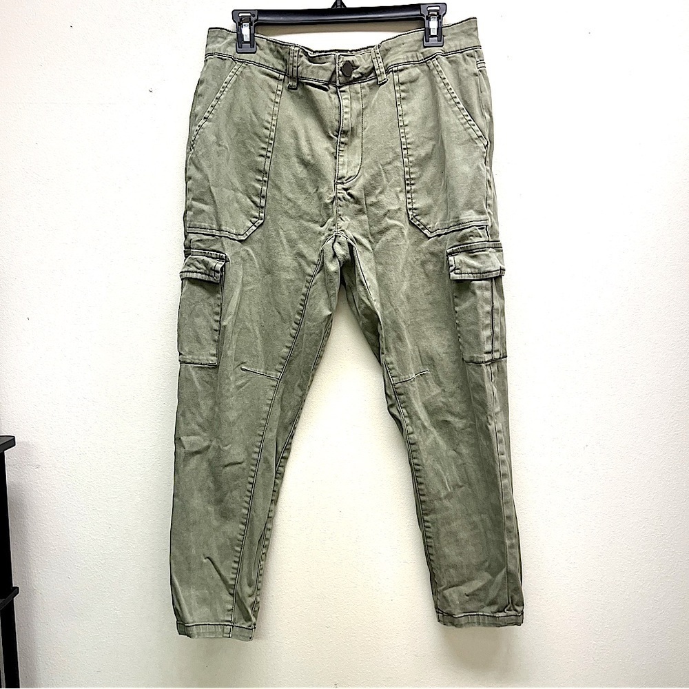 RACHEL RACHEL ROY Green cargo ankle pants utility women’s size 28 cotton